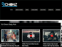 Tablet Screenshot of djchonz.com